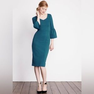 Boden knit fitted midi dress, Womens size 4, EUC